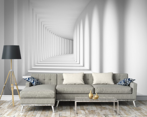 Dinding dengan efek 3D modern